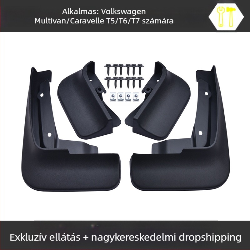 Alkalmas Volkswagen Matvey Kailuwei T5T6T7 sárvédő sárvédő autós módosítási kiegészítőkhöz puha gumi