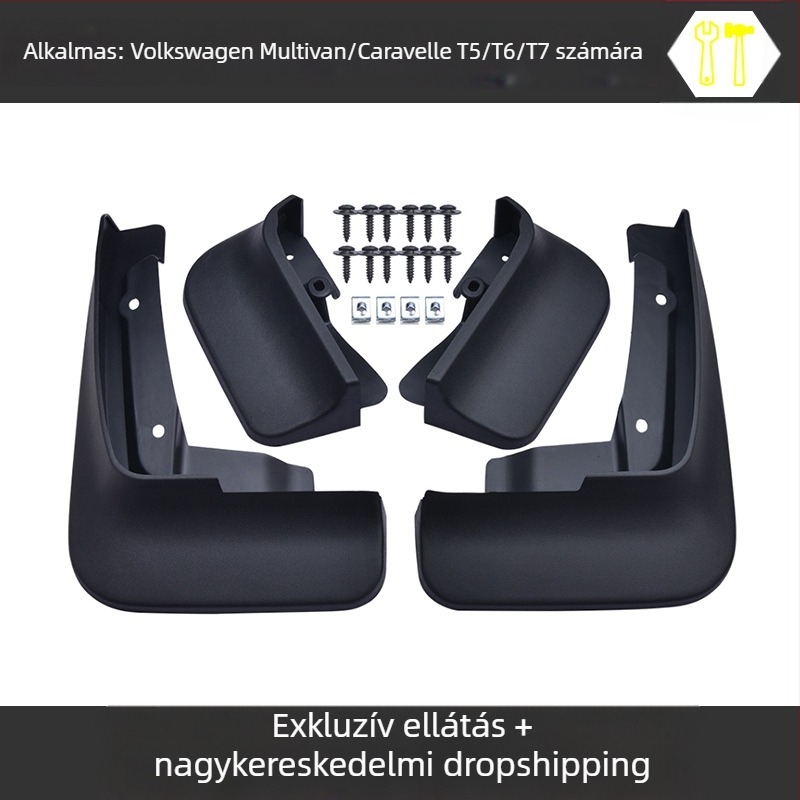 Alkalmas Volkswagen Matvey Kailuwei T5T6T7 sárvédő sárvédő autós módosítási kiegészítőkhöz puha gumi