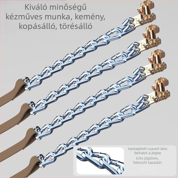 Gyári közvetlen értékesítésű új autó csúszásgátló lánc terepjáró SUV hógumi univerzális vészlánc