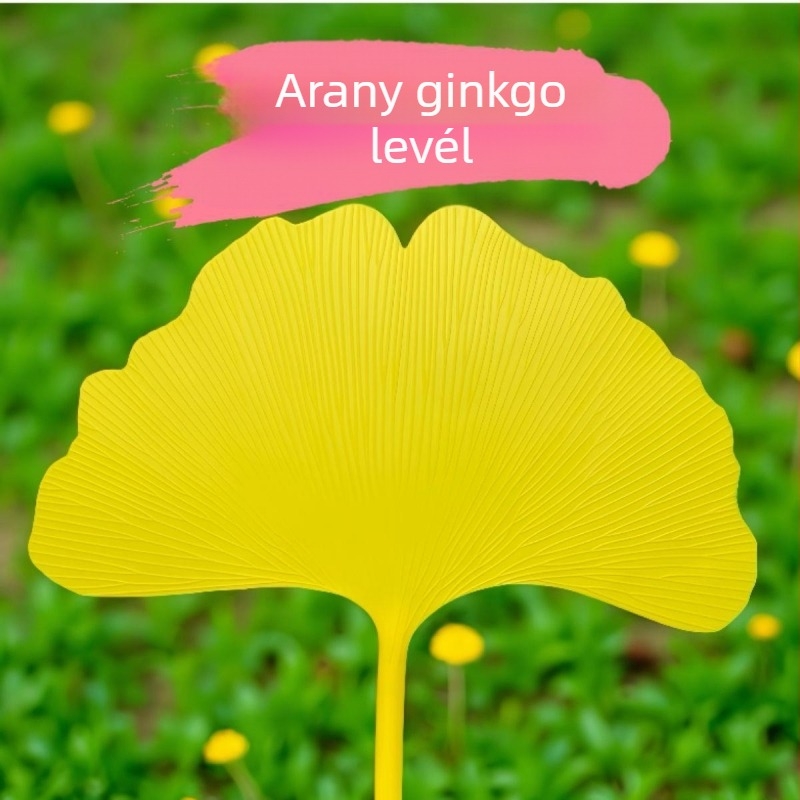 Ventilátor, Tartós és Jóképű Műanyag Ventilátor Nyáron, Kötelező Kellék Diákoknak Nyáron, Művészi Stílusú Kerek Ventilátor, Ginkgo Level Ventilátor, Friss