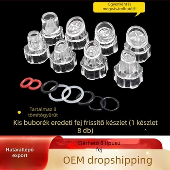 Kis buborékos szívófej Tisztító fogyóeszközök Hidrogén és oxigén Kis kristályfej Gumigyűrű Cserefej Szépségápolási eszközök Kiegészítők bőrfiatalításhoz és szépségápoláshoz