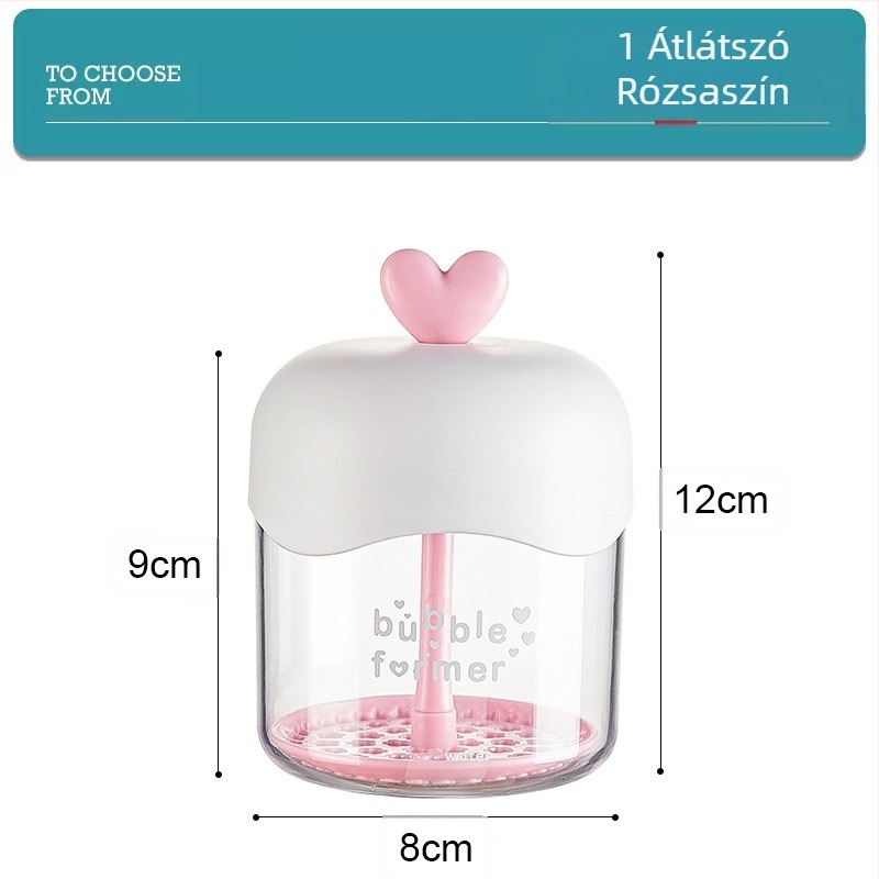 Habzó eszköz arctisztító speciális prés sampon tusfürdő átlátszó szerelem habzó eszköz határokon átnyúló gyári nagykereskedelem