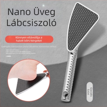 Hordozható üveg lábtartóval, sarokdörzsölő lábkővel, lábszár, lábszár, lábszár, pedikűr ápoló eszköz