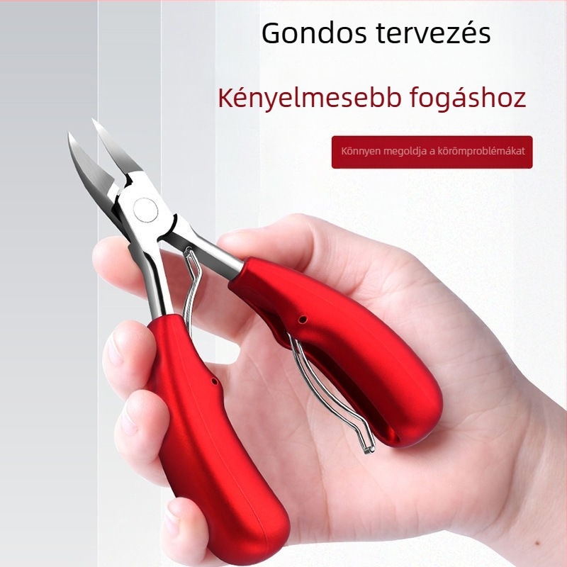 Sascsőr fogó elhalt bőrre, speciális ferde szájú fogó benőtt körmökhöz, vastag körömvágó olló, pedikűr kés, horgas körömágybőr vágó