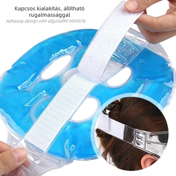 Jégtömörítő maszk Gélgyöngyök Szemmaszk Arcra felvitel Jégzsák Flanel Hűtés Posztoperatív felépülés Jégmatrica Jégzsák ismételt használata