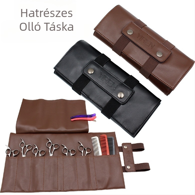 Gyári fodrászkészlet, fodrász, borbély ollótáska, tároló gurulós táska, kisállat fodrász clutch táska, kozmetikai táska