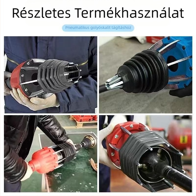 Gömbkosár porvédő csere szerszám pneumatikus szétszerelés nélküli féltengely porvédő eltávolító beszerelő speciális szerszám autójavításhoz