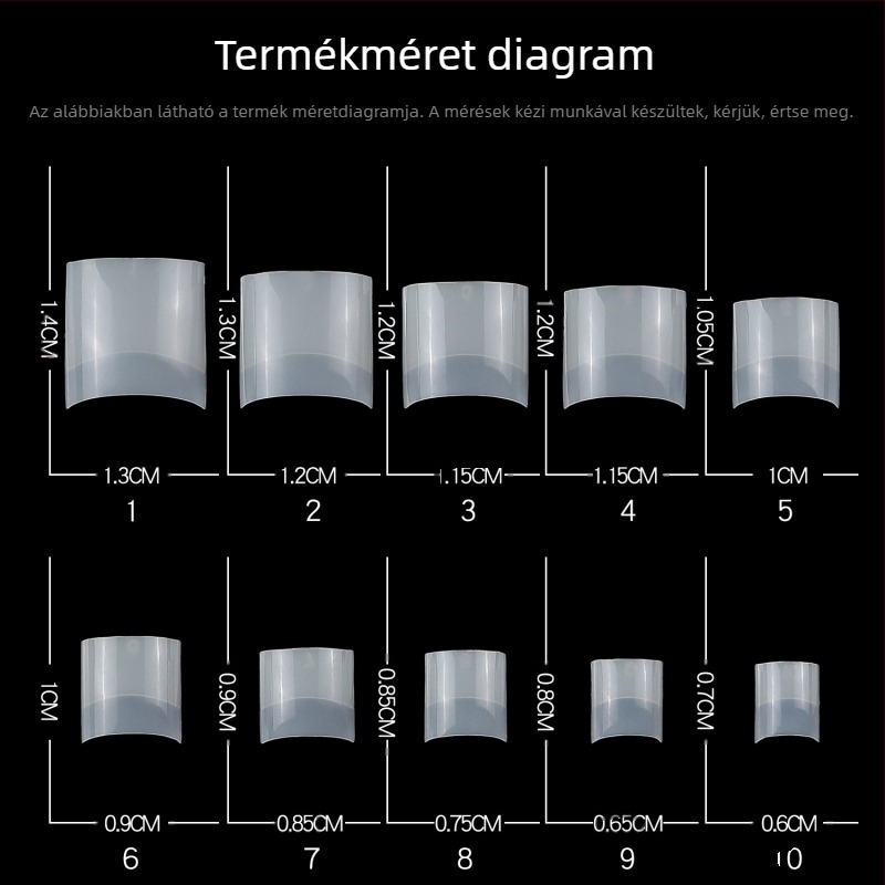 Határokon átnyúló, forró lábköröm, 100 darabos, rövid, francia lapos műköröm hosszabbító körömdarabok, átlátszó, natúr, dobozos