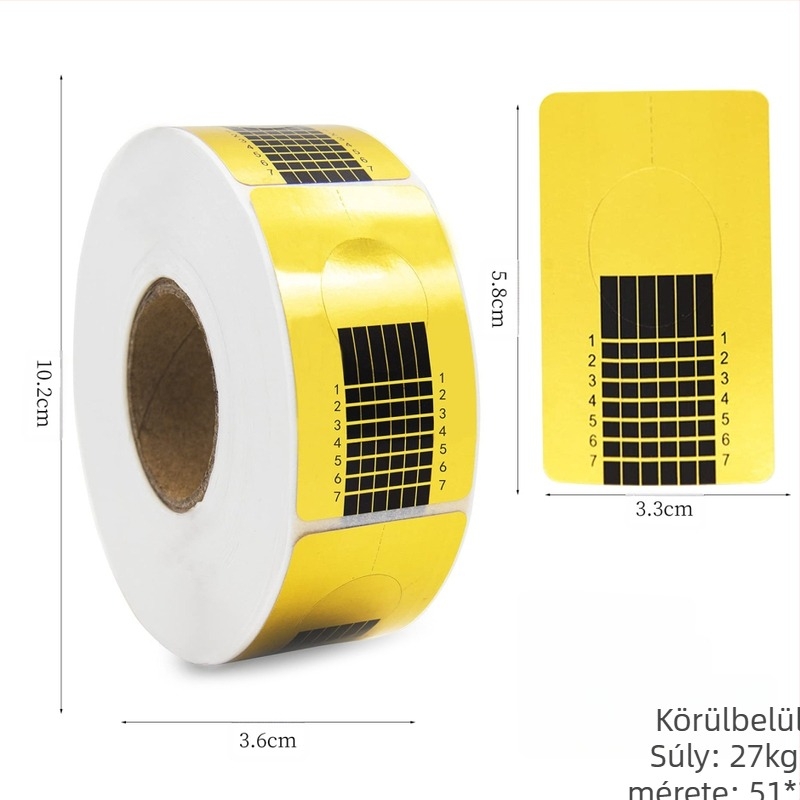 Manikűr eszközök Arany Patkó Négyzet alakú Hosszabbító Tálca Kristály Fototerápiás Ragasztó Körömhosszabbító Papírtálca Nagykereskedelem