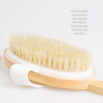 Határokon átnyúló, népszerű, hosszú nyelű, fa fürdőkefe, sörtéjű fürdőkefe, hátsó dörzsölő fürdőkefe, kivehető fürdőmasszázs kefe raktáron