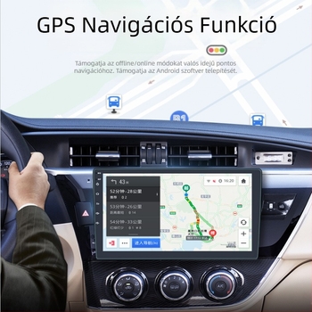 9/10 hüvelykes Android autós GPS navigáció Bluetooth mobiltelefon-csatlakozás autós MP5 lejátszó Vezeték nélküli CarPlay