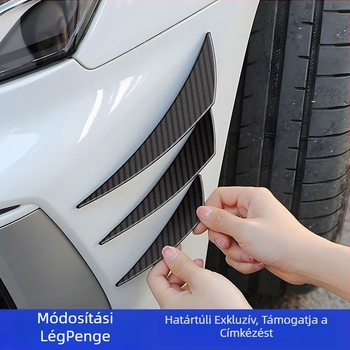 Autófelszerelések módosított lökhárító szénszálas szemcsés szélkés meghosszabbított univerzális spoiler ütközésgátló csík nagy környező szélkés