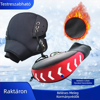 Motorkerékpár fogantyúhuzat téli vastagított búváranyaggal szélálló fogantyúhuzat motorkerékpár meleg kesztyűk lovagló fogantyúhuzat