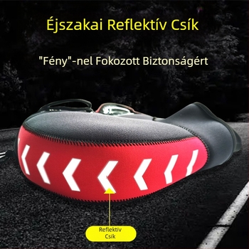 Motorkerékpár fogantyúhuzat téli vastagított búváranyaggal szélálló fogantyúhuzat motorkerékpár meleg kesztyűk lovagló fogantyúhuzat