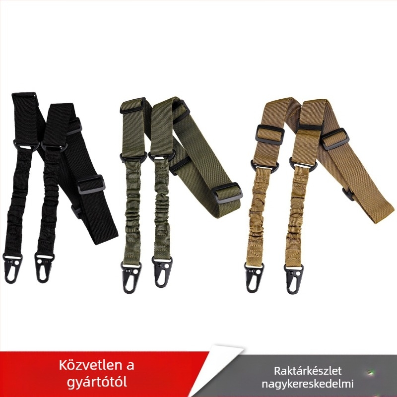 Határokon átnyúló speciális amerikai kétpontos fegyverkötél, multifunkcionális taktikai öv, feladatkötél, kültéri hegymászó heveder
