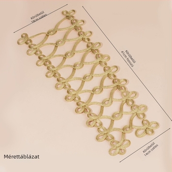 Arany selyemruha, díszes szegéllyel, kézzel készített öltöny, táncruha, dekoratív csipke, arany, fekete, arany egyedi egyenruha, dekoratív létra