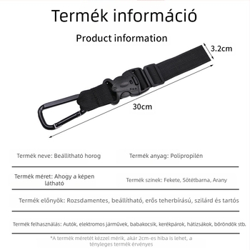 Öv hátizsák gyorsan akasztó csattal kültéri kulacs csattal utazáshoz hegymászáshoz akasztóhorog ásványvizes kanna kulacs nyakpántos vízcsat
