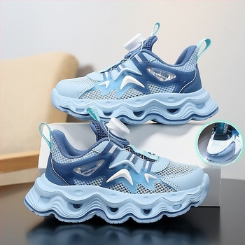 Fiú sportcipők 2025 Új nyári kivágott, egyetlen hálóból készült, lélegző, könnyű, puha talpú, gyermek futócipők, lányka divatos cipők