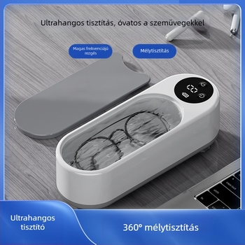 Ultrahangos tisztítógép ékszer smink ecset szemüveg tisztító hordozható mini elektromos tisztítódoboz gyártó nagykereskedelem