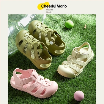 Happy Mary nyári gyermek szandál kültéri strand szülő-gyermek klumpa fiúknak és lányoknak puha talpú gyermekpapucsok