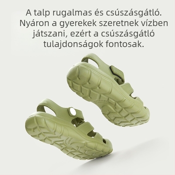 Happy Mary nyári gyermek szandál kültéri strand szülő-gyermek klumpa fiúknak és lányoknak puha talpú gyermekpapucsok