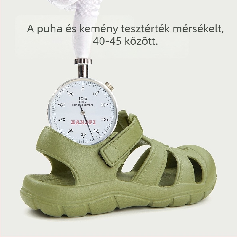 Happy Mary nyári gyermek szandál kültéri strand szülő-gyermek klumpa fiúknak és lányoknak puha talpú gyermekpapucsok