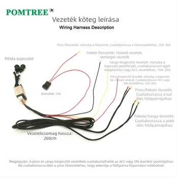 Semleges modellű autósülés-fűtés 12 V-os mini háromsebességes memóriakapcsolóval, 25 W-os ötvözet drót fűtőbetéttel