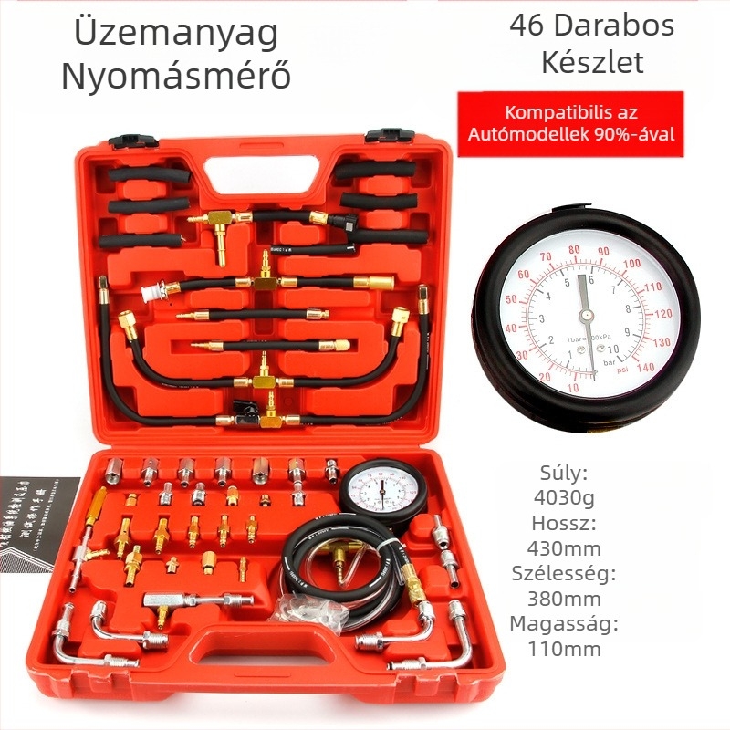 Noridun autó üzemanyagnyomásmérő benzinnyomásmérő autóérzékelő eszköz autójavító autókarbantartó eszköz