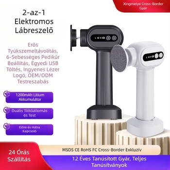 Határokon átnyúló új termék az elhalt hámsejtek eltávolítására, vízálló pedikűrgép, bőrkeményedések, 6 sebességes pedikűr talppal, gyártó elektromos lábcsiszolója