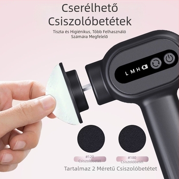 Határokon átnyúló új termék az elhalt hámsejtek eltávolítására, vízálló pedikűrgép, bőrkeményedések, 6 sebességes pedikűr talppal, gyártó elektromos lábcsiszolója