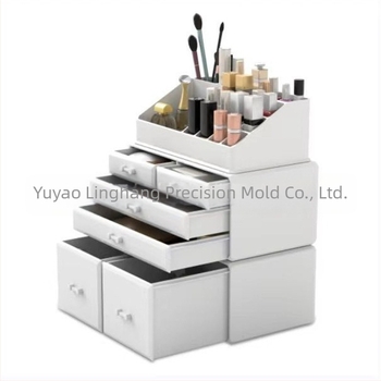 Kozmetikai tárolódoboz, rúzstároló állvány, bőrápolási termékek tároló állványa, fejlett porálló asztali tárolószekrény, öltöződoboz