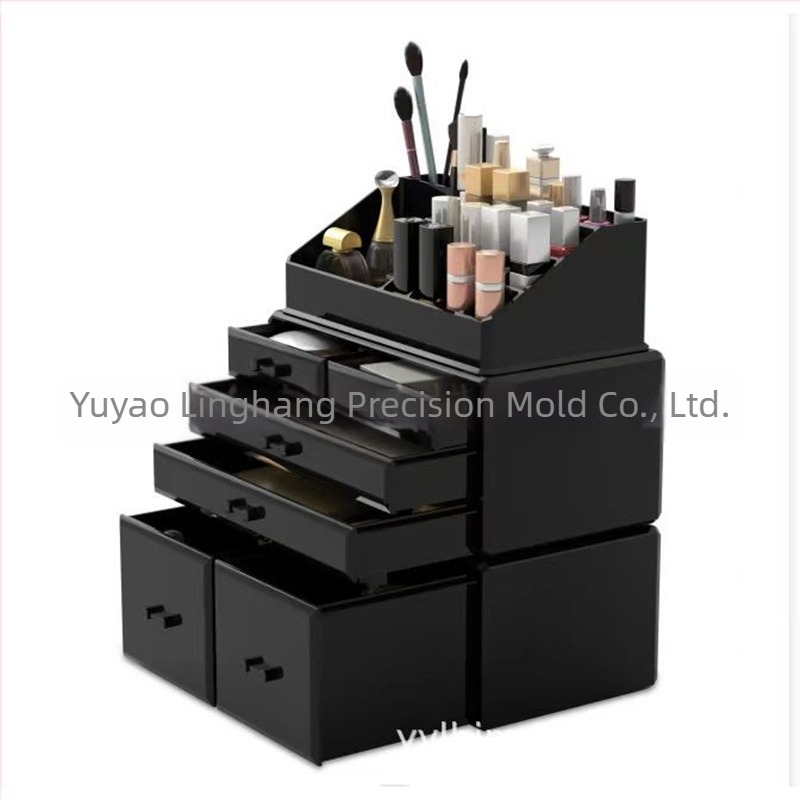 Kozmetikai tárolódoboz, rúzstároló állvány, bőrápolási termékek tároló állványa, fejlett porálló asztali tárolószekrény, öltöződoboz