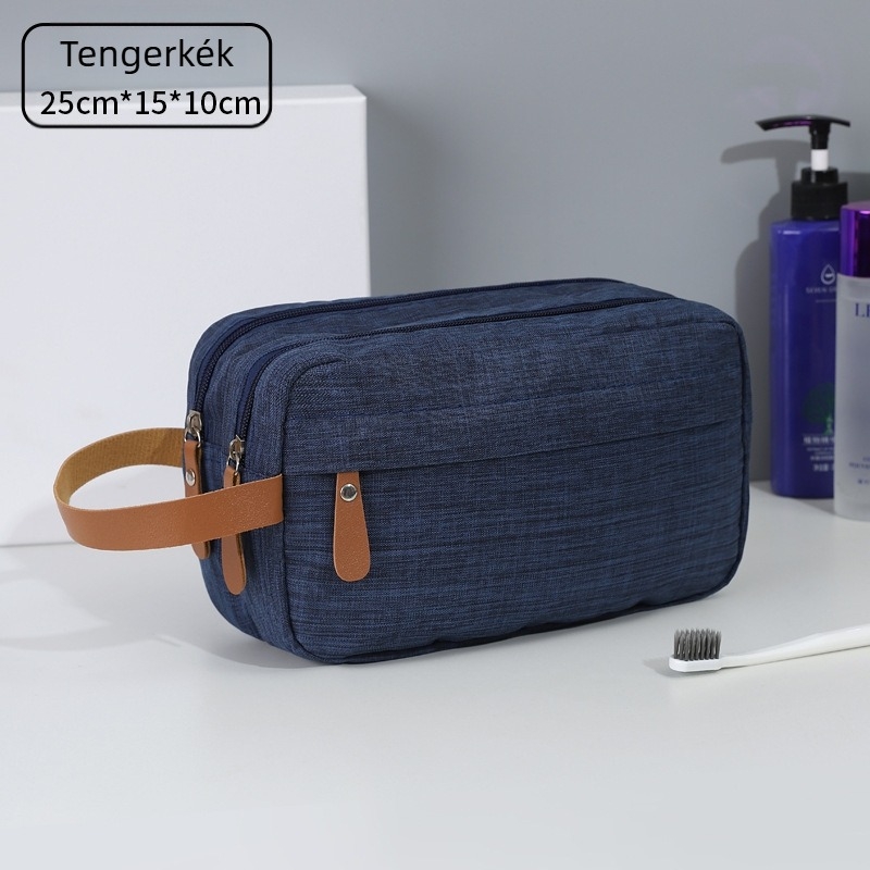 Kationos utazótáska, osztott piperetáska, hordozható kozmetikai táska, nagy kapacitású, férfi üzleti utazáshoz
