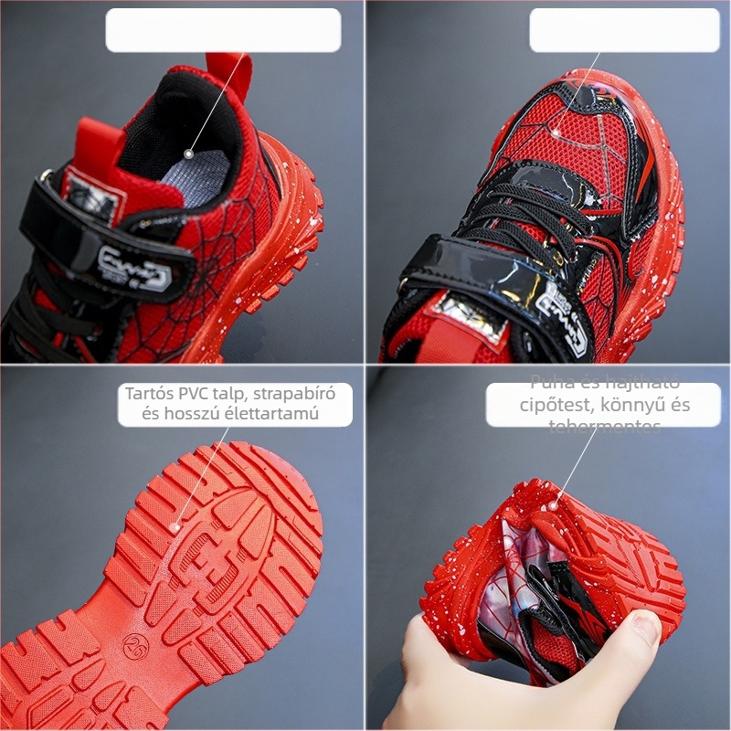 Gyerekcipők, cipők, lányok, divatos cipők, fiúk, alkalmi futócipők, baba, tavaszi és őszi új, lélegző hálós cipők