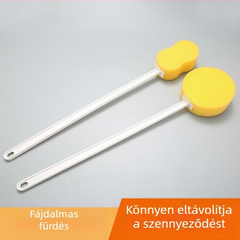 Dörzsölő kefe hosszú nyéllel Fürdő hátdörzsölő iszapfürdő puha kefe hátdörzsölő kefe testmosó kefe szivacsgolyó