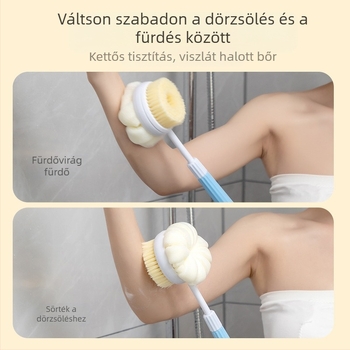 Behúzható fürdőkefe Kádkefe Hátdörzsölő műtárgy Puha szőrű fürdőkefe Hátdörzsölő kefe Sárdörzsölő hosszú hátdörzsölő fürdőkefe