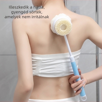 Behúzható fürdőkefe Kádkefe Hátdörzsölő műtárgy Puha szőrű fürdőkefe Hátdörzsölő kefe Sárdörzsölő hosszú hátdörzsölő fürdőkefe