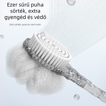 A fürdőkefe hátdörzsöléséhez nem kell hosszú nyelű kefe, puha kefe, kétoldalas fürdőkefe, iszap a hamu eltávolításához, fürdőkefe hátulja