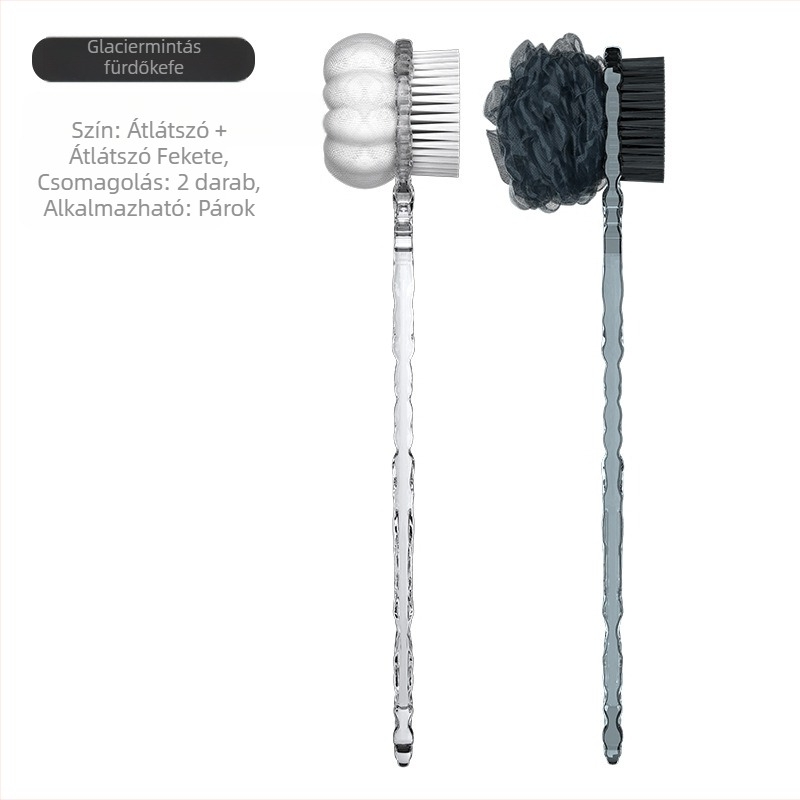 A fürdőkefe hátdörzsöléséhez nem kell hosszú nyelű kefe, puha kefe, kétoldalas fürdőkefe, iszap a hamu eltávolításához, fürdőkefe hátulja