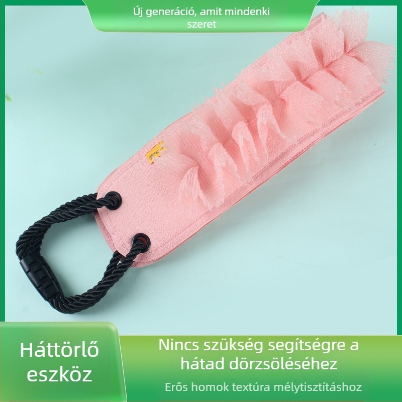 Hosszú dörzsölőtörölköző Speciális háztartási kettős felhasználású Rabe fürdődörzsölő műtárgy kefe hátfürdő virág 2 az 1-ben fürdő