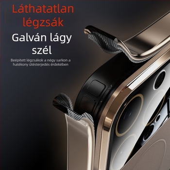 Alkalmas Iphone16Promax nagyméretű ablakos mágneses telefontokhoz, matt, bőrhatású, azonnal Apple 17 védőtokká alakul