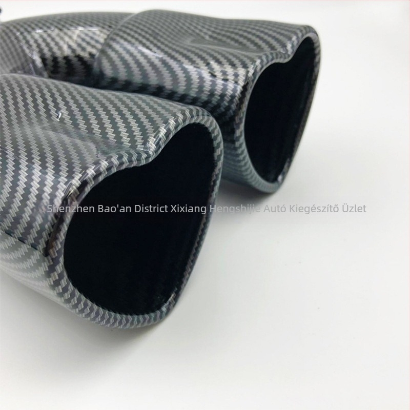 Forrásgyártók autóhoz módosított dupla kipufogócső hangtompító szerelem farok torok szív 63mm határokon átnyúló robbanások kipufogócső