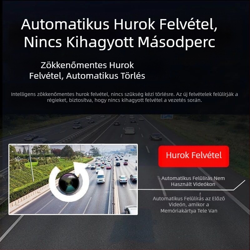 Háromutas kamerás vezetésrögzítő 1080P háromlencsés tolatóképpel, autós felvevő, mobiltelefon-összeköttetés gyár