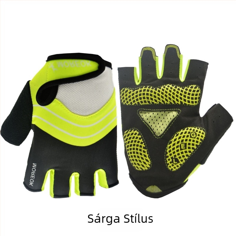 MK095 hegyi kerékpározás fél ujjas ütéselnyelő szilikon csúszásmentes kültéri sport rövid ujjú kesztyű folt nagykereskedelem