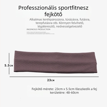 Új stílusú vékony sport hajpánt női szabadtéri hegymászáshoz futás tenisz háló jóga fitnesz lélegző izzadságelnyelő fejkendő férfiaknak
