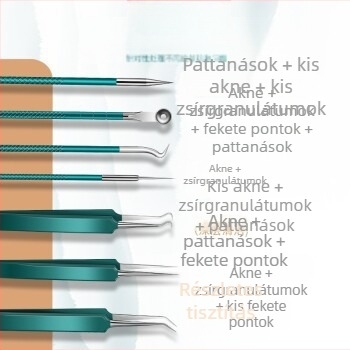 Akne tűs mitesszernyomó pattanás eltávolító eszköz pattanáspiszkáló tűs pattanás eltávolító mitesszernyomó pattanás szépségápolás