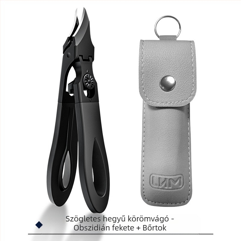 Új, csúcskategóriás körömvágó, körömhorony-fogó, fröccsenésgátló, nagy nyílás, vastag és kemény körmök vágása fiataloknak, kompakt manikűreszköz