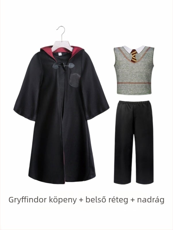 Halloween gyerek jelmezek Harry Potter varázspálca Cos jelmez varázsló japán verzió köpeny előadóművész jelmez