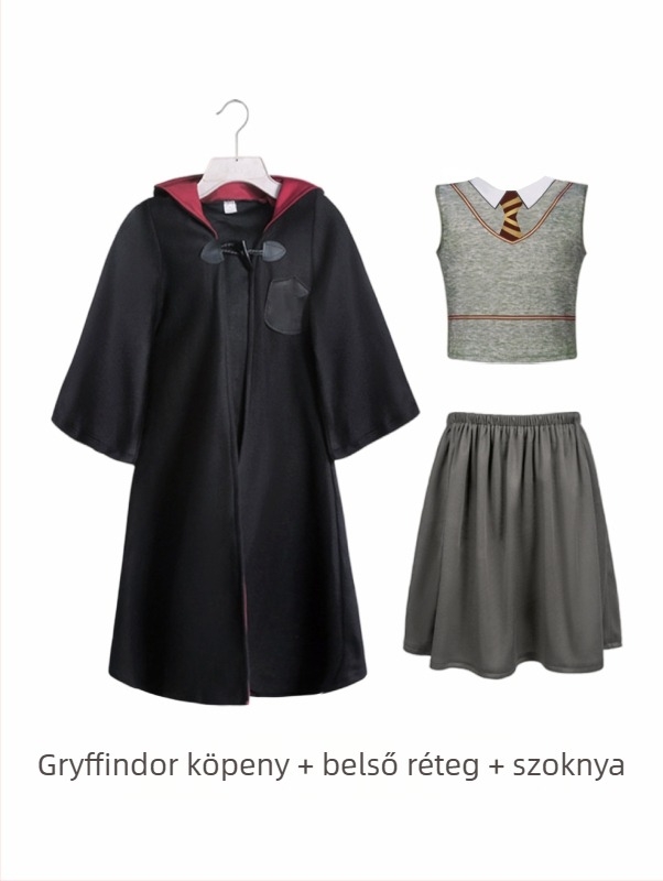 Halloween gyerek jelmezek Harry Potter varázspálca Cos jelmez varázsló japán verzió köpeny előadóművész jelmez