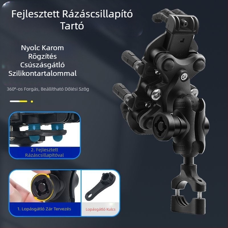 H5X motorkerékpár mobiltelefon-tartó lengéscsillapítás lopásgátló No. 9 elektromos járműszállítás